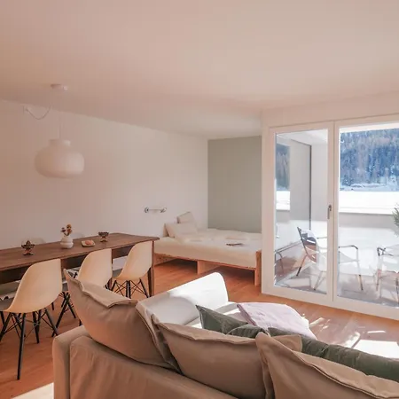 Residenza Lagrev - 2 ½ Zimmerwohnung Nr 206 - Typ 25a - 1 Etage - Sued Sils Maria